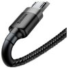 Kabel USB - Micro USB BASEUS Cafule 0.5 m Czarno-szary Długość [m] 0.5