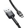 Kabel USB - Micro USB BASEUS Cafule 0.5 m Czarno-szary Gwarancja 24 miesiące