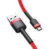 Kabel USB - Micro USB BASEUS Cafule 1 m Czerwony Rodzaj Kabel