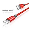 Kabel USB - Lightning BASEUS Yiven 2A 1.8 m Czerwony Wyświetlacz LCD Nie