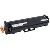 Czarny toner z etykietą "Toner Cartridge HE-CF410X Color: Black" oraz kodem "ACTIV: 1330122" i widocznym kodem kreskowym. Na jednym z końców tonera znajduje się pomarańczowa taśma z napisem "PULL".