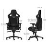 Fotel NOBLECHAIRS Epic Czarny Rekomendowany wzrost [cm] 140 - 185
