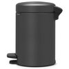 Kosz na śmieci BRABANTIA NewIcon 200465 3L Szary Liczba komór 1