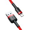 Kabel USB - Lightning BASEUS Cafule 0.5 m Czerwony Długość [m] 0.5