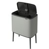 Kosz na śmieci BRABANTIA 127243 Bo Touch Bin 34L Szary Liczba komór 2