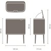 Kosz na śmieci BRABANTIA 127243 Bo Touch Bin 34L Szary Materiał Stal szlachetna