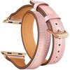 Pasek TECH-PROTECT Longcharm do Apple Watch 1/2/3/4 (38/40/41MM) Różowo-złoty Materiał Skóra syntetyczna