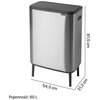 Kosz na śmieci BRABANTIA Bo Touch Hi 130649 60L Srebrny Pojemność [l] 60
