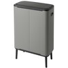 Kosz na śmieci BRABANTIA Bo Touch Hi 130663 60L Szary Materiał Stal nierdzewna