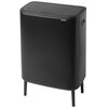 Kosz na śmieci BRABANTIA 130625 Bo Touch Bin Hi 60L Czarny Liczba komór 2