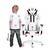 Fotel DIABLO CHAIRS X-Ray S (Kids) Biało-czarny Regulacja podłokietników Góra - dół