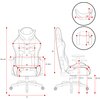 Fotel DIABLO CHAIRS X-Ray King Size Biało-czarny Regulacja podłokietników Góra - dół