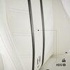 Fotel DIABLO CHAIRS X-Ray (XL) Biało-czarny Regulowane oparcie Tak