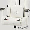 Fotel DIABLO CHAIRS X-Ray (XL) Biało-czarny Zagłówek Tak