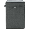 Kosz na pranie BRABANTIA 120442 LaundryToGo 35 l Grafitowy Głębokość [cm] 37