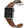 Pasek TECH-PROTECT Leather do Apple Watch 4/5/6/7/8/9/SE/Ultra (42/44/45/49mm) Brązowy Materiał Skóra
