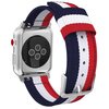 Pasek TECH-PROTECT Welling do Apple Watch 4/5/6/7/8/9/SE/Ultra (42/44/45/49mm) Granatowo-biało-czerwony Materiał Nylon