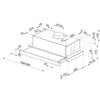 Okap SMEG KSET61E2 Srebrny 310m3/h 67dB klasa D Szerokość [cm] 60