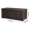 Skrzynia ogrodowa KETER Rockwood Storage Box 570 L Brązowy Kształt Prostokątny