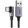 Kabel kątowy USB - USB-C UGREEN US284 QC 1 m Czarny