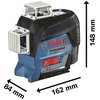 Laser liniowy BOSCH Professional GLL 3-80 C 0601063R00 Zawartość zestawu 4 baterie 1.5 V LR6 (AA)