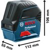 Laser liniowy BOSCH GCL 2-15 Zawartość zestawu Laserowa tablica celownicza
