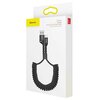 Kabel USB - Lightning BASEUS Spring 1 m Czarny Długość [m] 1