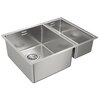 Zlewozmywak TEKA Be Linea RS15 2B 580 115030008 Stalowy Głębokość [cm] 44