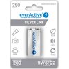 Akumulatorek 6F22 9V 250 mAh EVERACTIVE (1 szt.)