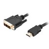 Kabel HDMI - DVI-D LANBERG CA-HDDV-10CC-0030-BK 3 m