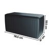 Skrzynia ogrodowa PROSPERPLAST Boxe Board MBBD290-S433 290 L Antracytowy Kształt Prostokątny