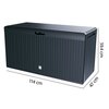 Skrzynia ogrodowa PROSPLAST Boxe Rato Plus MBRP290-S433 290 L Antracytowy Rodzaj Skrzynia