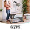 Łóżeczko turystyczne KINDERKRAFT Sofi Szary Kółka Nie