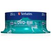 Płyta VERBATIM Matt Silver DVD-RW, 4.7 GB, 4x (25 szt.)