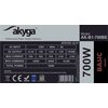 Zasilacz AKYGA AK-B1-700 Black Edition 700W Typ okablowania Niemodularny