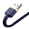 Kabel USB - Lightning BASEUS Cafule 1 m Granatowo-złoty Długość [m] 1