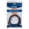 Przezroczyste opakowanie zawiera czarny kabel sieciowy RJ-45 o długości 3 metrów, z widocznym logo "INTELLINET" oraz napisami "Cat5e Networking Cable", "UTP", "10 ft 3 m", "Ethernet". Na dole opakowania znajduje się adres strony internetowej: "intellinet-