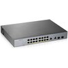 Switch ZYXEL GS1350-18HP-EU0101F Gigabit Ethernet, 20 portów, Funkcja PoE, Zarządzalny Złącza RJ-45 10/100/1000 Mbps x 2 szt., SFP x 2 szt.