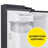 Lodówka SAMSUNG RS65R54112C Side by Side No Frost 178cm Czarna Podajnik wody Kostkarka Równomierne chłodzenie z All-Around Cooling Kolor producenta Czarne szkło