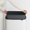 Kosz na śmieci uchylny BRABANTIA 223006  Bo Touch do segregacji, System Soft Touch 60L Biały Typ Uchylny