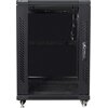 Szafa RACK LANBERG 19" 15U FF01-6615-12B 600 x 600 mm, Stojąca Czarny Wysokość wewnętrzna 15U
