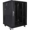 Szafa RACK LANBERG 19" 15U FF01-6615-12B 600 x 600 mm, Stojąca Czarny