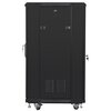 Szafa RACK LANBERG 19" 22U FF01-6622-12B 600 x 600 mm, Stojąca Czarny Głębokość [mm] 600
