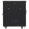 Szafa RACK LANBERG 19" 15U FF01-6815-12B 600 x 800 mm, Stojąca Czarny Głębokość [mm] 800