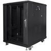 Szafa RACK LANBERG 19" 15U FF01-6815-12B 600 x 800 mm, Stojąca Czarny Wysokość wewnętrzna 15U