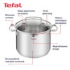 Garnek TEFAL Duetto+ G7197955 22 cm Stal nierdzewna 18/10 Indukcja Możliwość mycia w zmywarce 6,1 l Rodzaj Garnek ze stali nierdzewnej