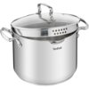 Garnek TEFAL Duetto+ G7197955 22 cm Stal nierdzewna 18/10 Indukcja Możliwość mycia w zmywarce 6,1 l Powłoka wewnętrzna Stal nierdzewna