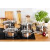 Zestaw garnków TEFAL Duetto+ G719SA74 (10 elementów) Stal nierdzewna 18/10 Indukcja Możliwość mycia w zmywarce Rodzaj Zestaw garnków