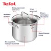 Zestaw garnków TEFAL Duetto+ G719S674 16 cm/20 cm/24 cm (6 elementów) Stal nierdzewna 18/10 Możliwość mycia w zmywarce Pojemność [l] garnek 1.5 l