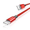 Kabel USB - Lightning BASEUS Yiven 2A 1.2 m Czerwony Wyświetlacz LCD Nie